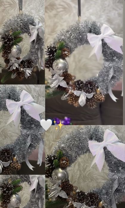 Новогодние венки на дверь