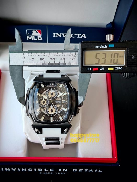 INVICTA Diablo White/Black 53 mm, Инвикта нов ръчен часовник