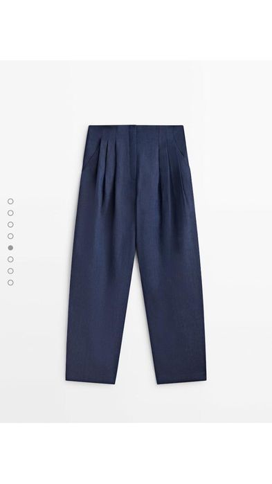 Брюки лен massimodutti