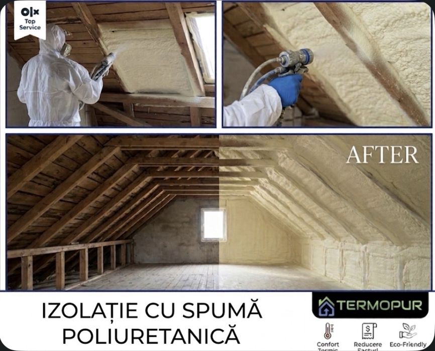Izolatie cu spuma poliuretanica