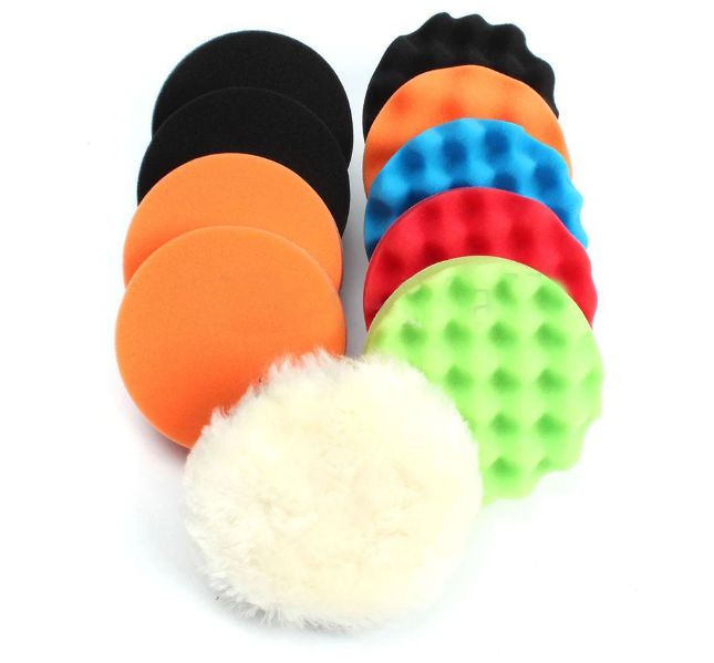 Kit Polish auto profesional XL 15 cm Set 10 piese + adaptor bormasina