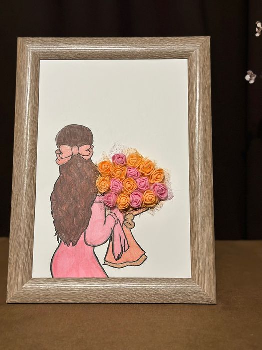 Картини “ Момичета с букети “