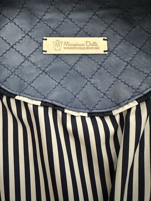 Кожанная куртка Massimo dutti