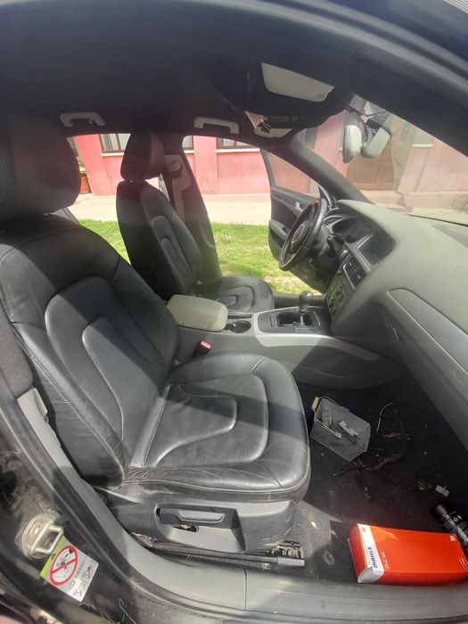 Scaune din piele + banchetă Audi A4 B8 – interior complet