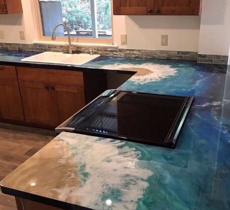 Эпоксидная арт смола для 3D работ POLISAN EPOARTи колера для арт смолы