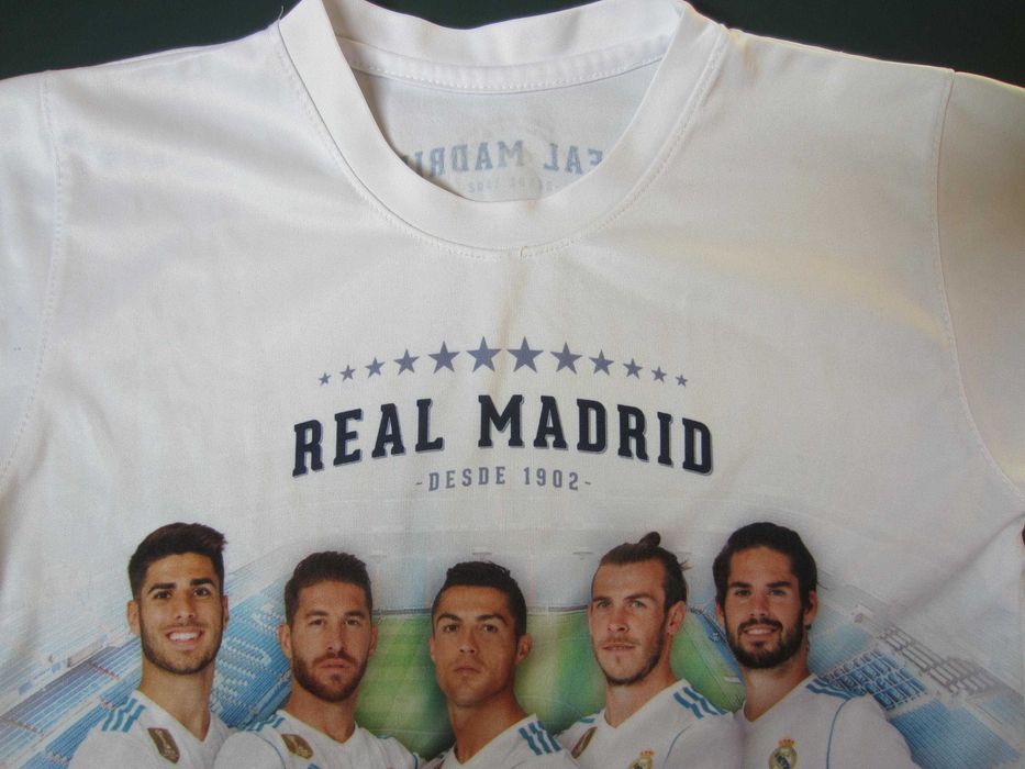 Tricou copil fotbal Real Madrid, masura copil 7-8ani, stare f. buna