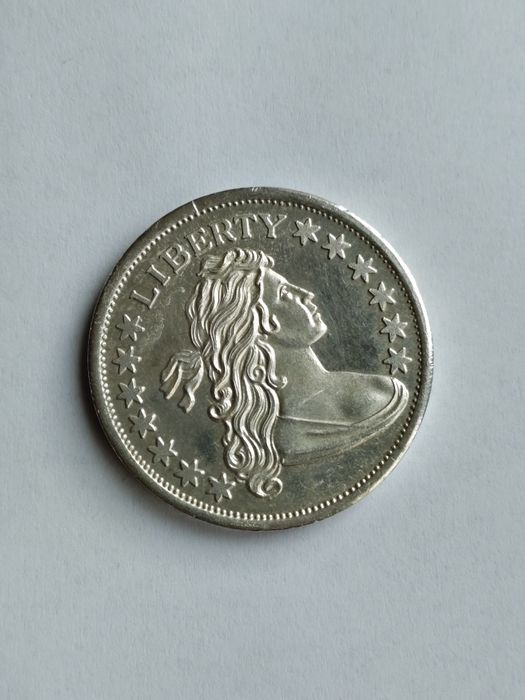 Сребърен долар „Драпираният бюст“, 1OZ