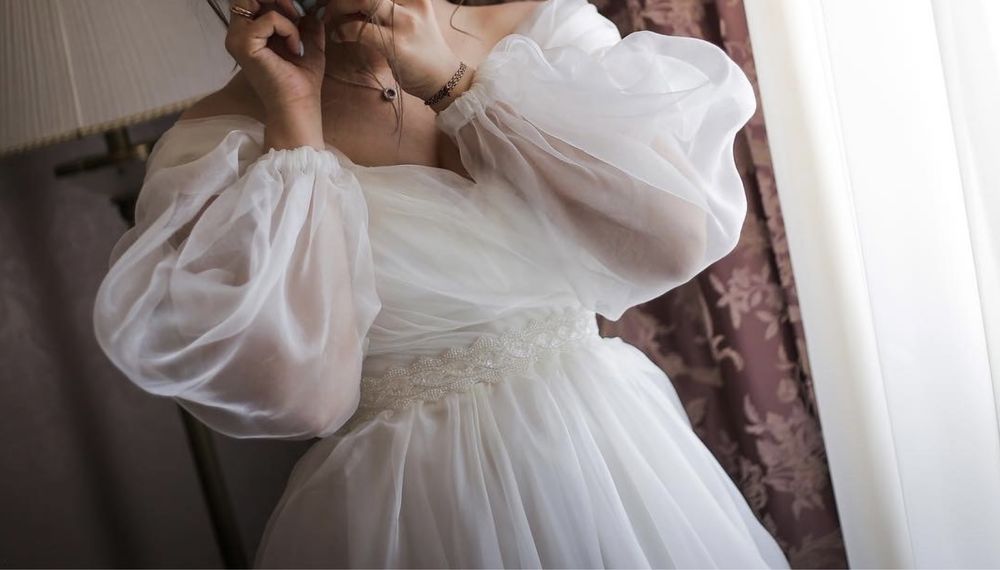 Красивое свадебное платье