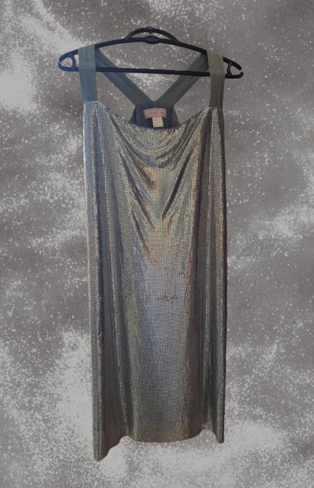 Rochie metalică unicat, marca Versace x H&M