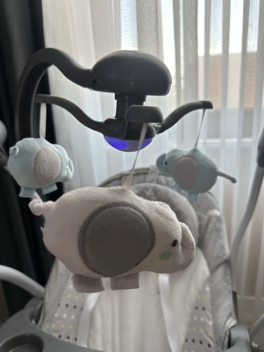 Cangaroo Бебешка люлка Swing Star сиво