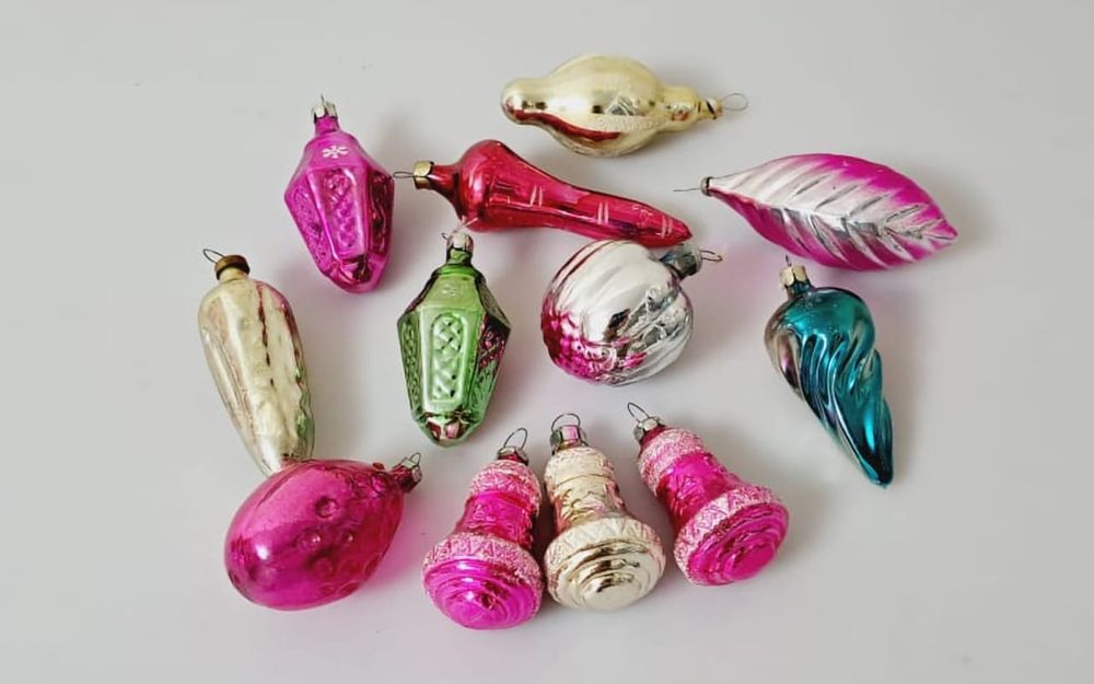 Елочные винтажные игрушки