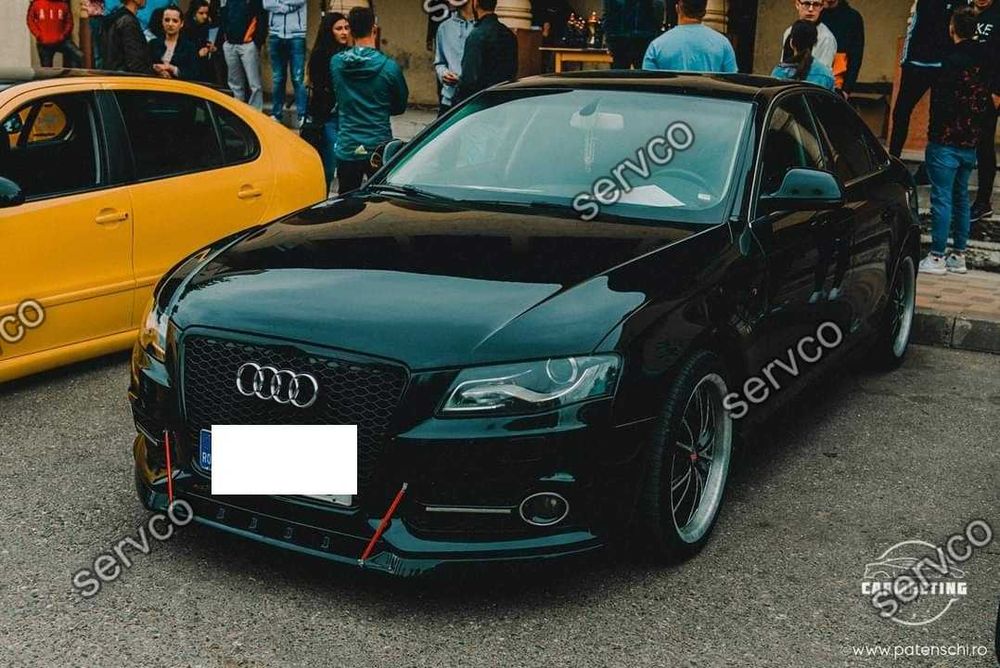 Prelungire splitter bara fata Audi A4 B8 2007-2011 v3 - Maxton Design