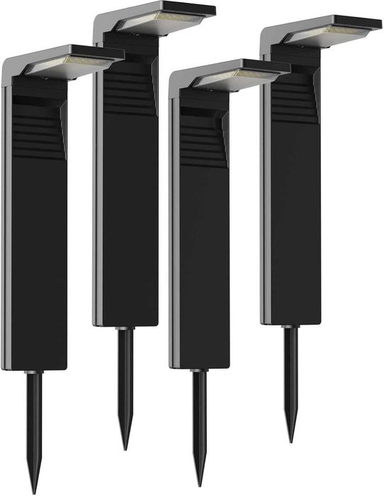 Calflux Комплект от 2 броя соларни лампи за външна градина, за пътеки