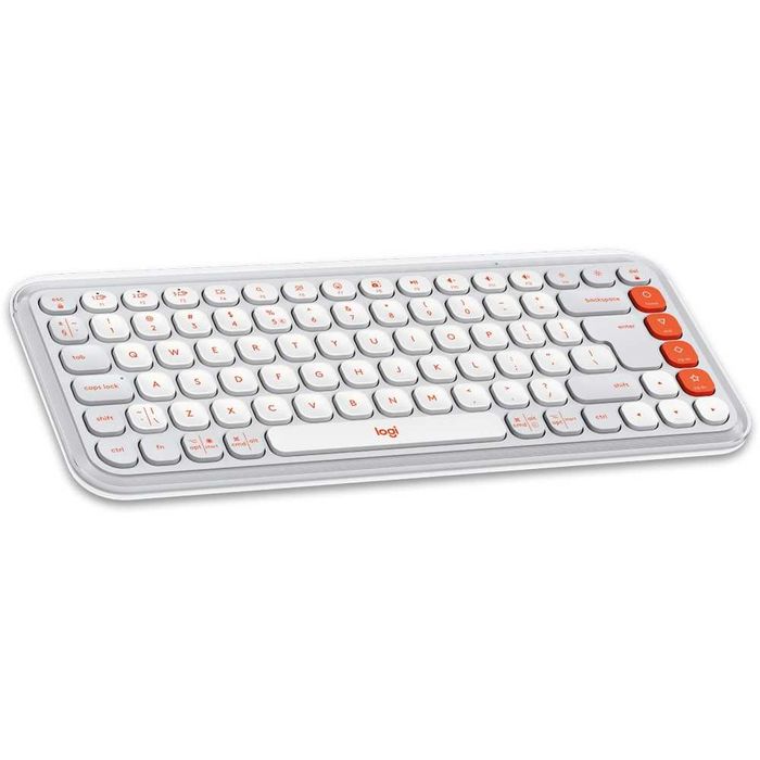 Tastatura Wireless LOGITECH Pop Icon, Bluetooth, alb