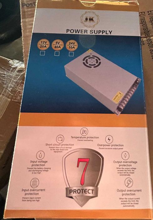 Sursa, Transformator 220-12V, 15.A, IP20 cu ventilator