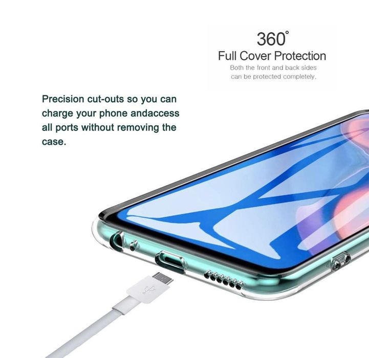 Husa 360, silicon transparent, protectie fata -spate, pentru Samsung A26