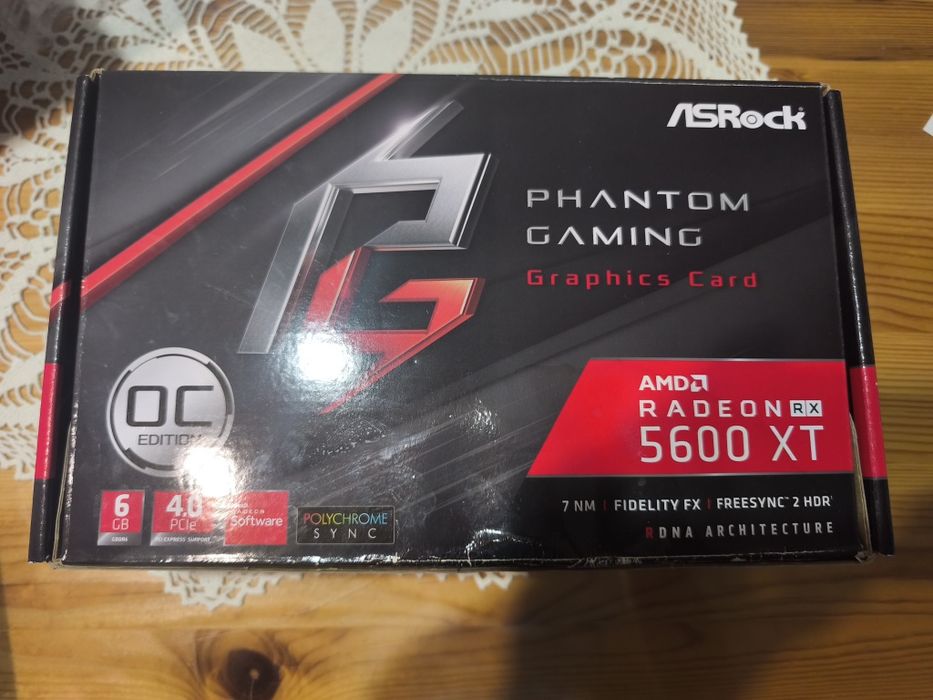 Видеокарта ASRock Phantom Gaming Radeon RX 5600 XT 6GB OC