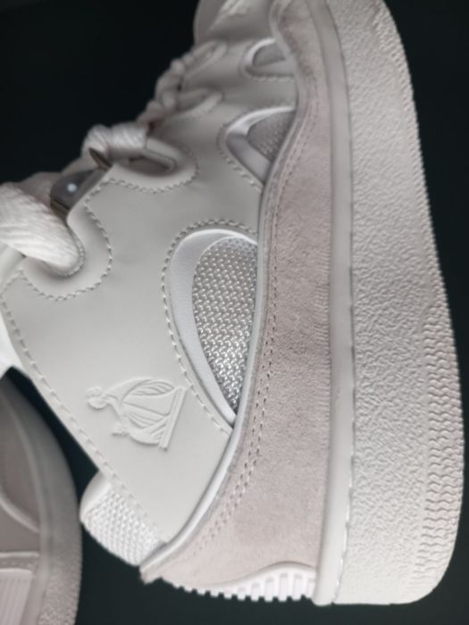 Lanvin curb sneakers бели, черни и розови