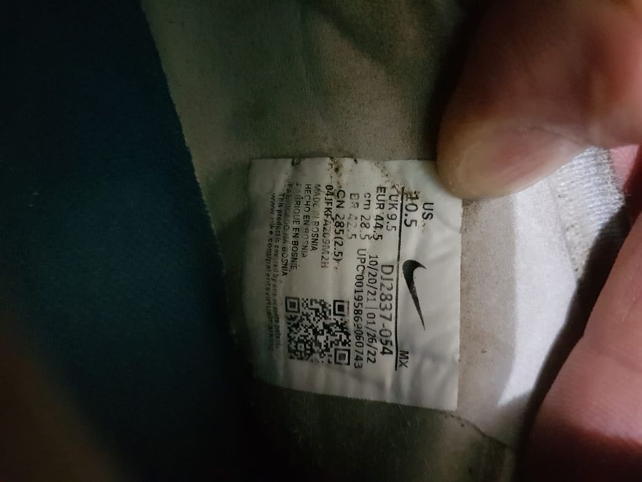 Nike Mercurial Vapor Elite FG 44,5 Gray