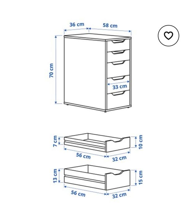 Комплект ученическо / офис бюро, шкаф и стол ИКЕА/IKEA