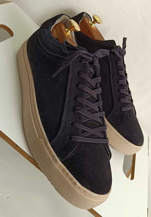 Pantofi sport casual 42 premium Strellson NOI piele naturala moale