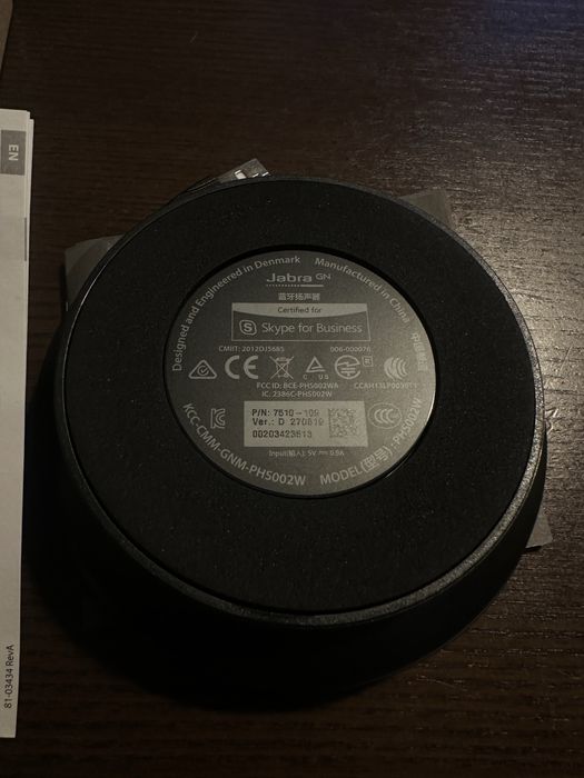 Boxa Bluetooth conferinta JABRA Speak 510, USB 2.0, Skype, negru, NOU