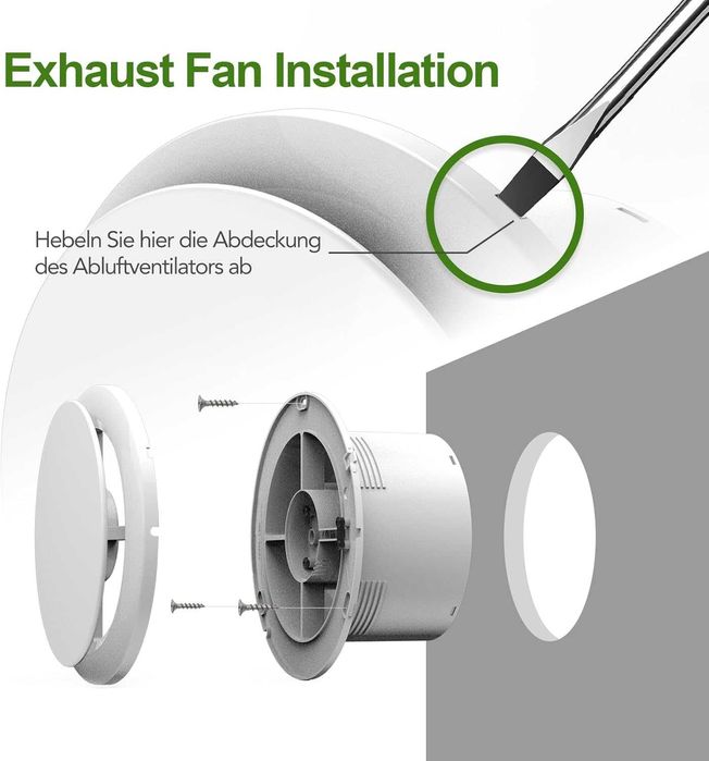 Вентилатор за баня 100 мм