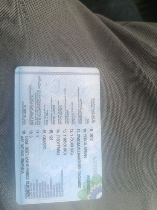 Lasetta 1.8 2010 yil