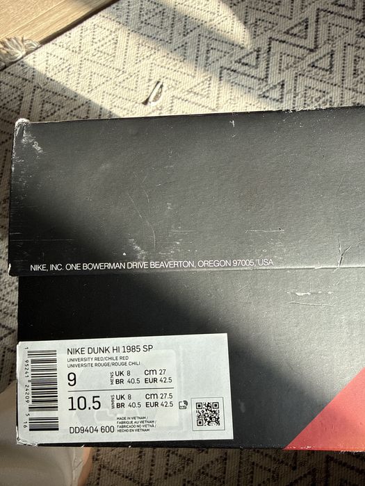 Nike dunk high кроссовки оригинал/original