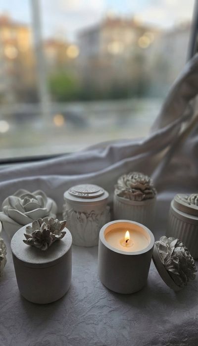 Свеча в стакане на удачу