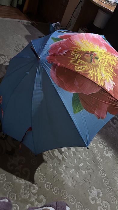 Зонт трость .  Механизм антиветер