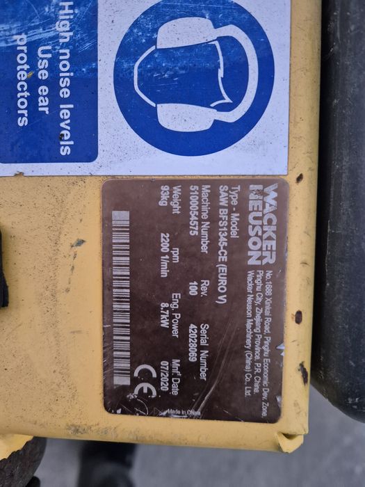 Mașină tăiat beton wacker neuson din 2020