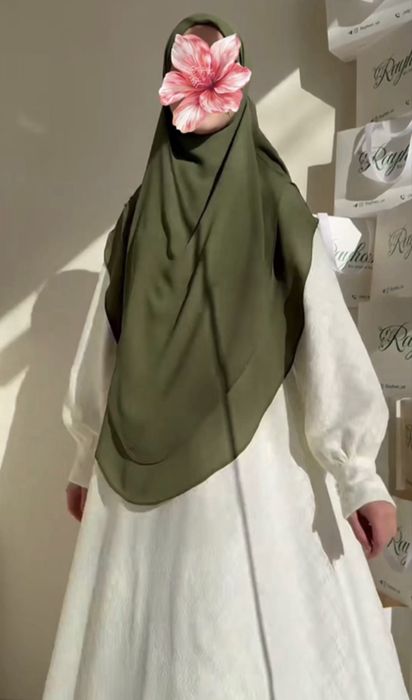 Химара, хиджаб, большой длинный платок(черный)