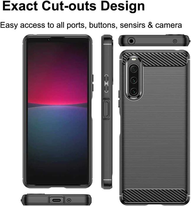 Kалъф кейс гръб Carbon за Sony Xperia Sony Xperia 1 5 10 II III IV V