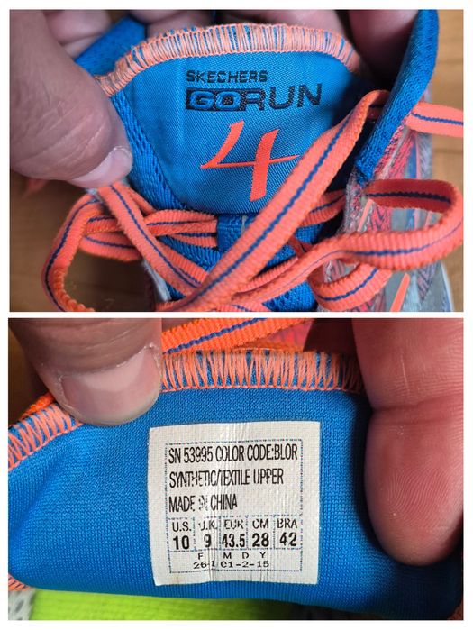 Adidași Skechers GOrun 4, Tehnologie M-Strike, Alergare, Bărbați - 43.