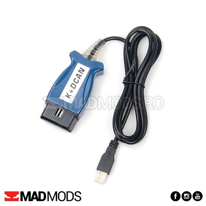 Cablu diagnoza OBD K-DCAN BMW seriile Exx, Fxx, 1995-2013, Model nou