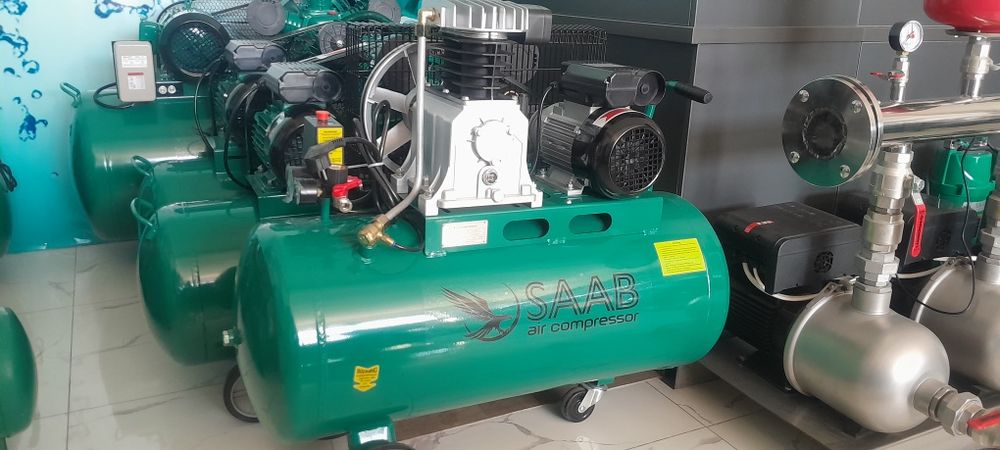 Воздушный поршневой компрессор 100 л SAAB kompressor
