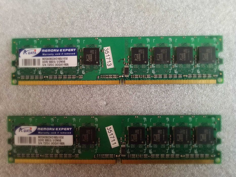 DDR2 2x512 800 - 10 лв.