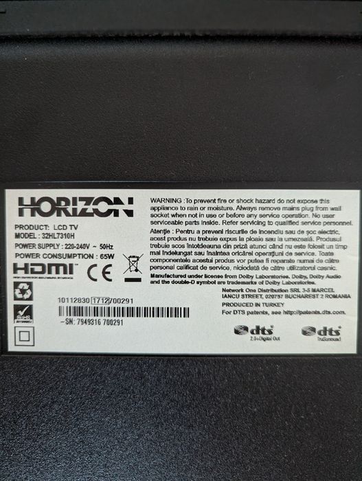 TV Horizon Smart diagonala 80 cm-defect