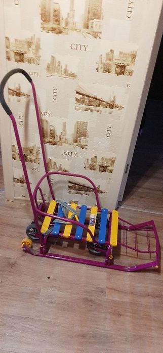 Продам санки с большими колёсами