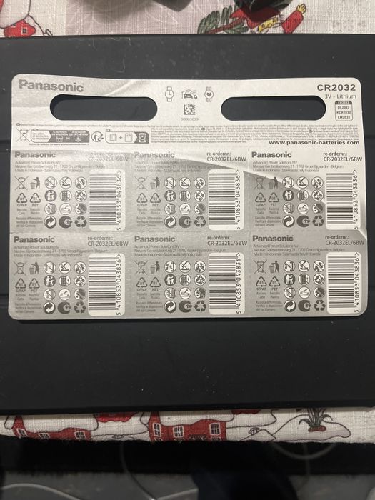 Батерия 6 бр Panasonic Cr2032 original made in Indonezia , from Japan