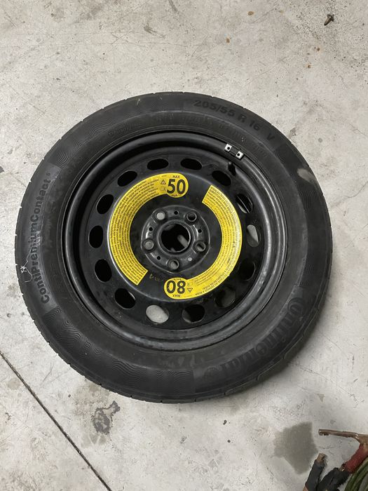 Roata rezerva R16 + cauciuc 205 / 55 / R16 5 x 112 Volkswagen skoda
