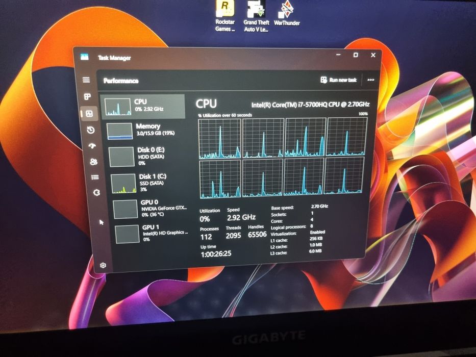 Laptop Gaming Gigabyte i7 gtx 980
