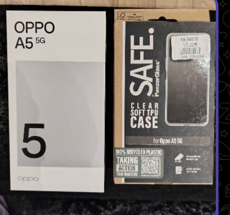 Телефон OPPO 5G, заедно предпазващ кейс
