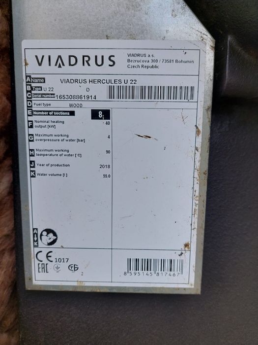 Centrala Viadrus 40kw