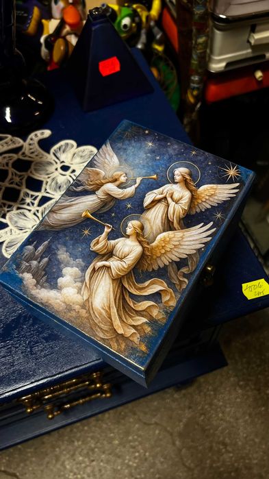 Cutii lemn pentru bijuterii și amintiri - tehnica decoupage