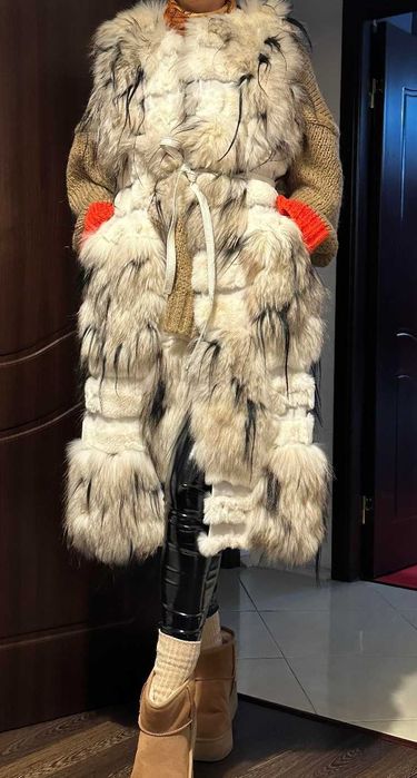 Vestă blană naturală vulpe