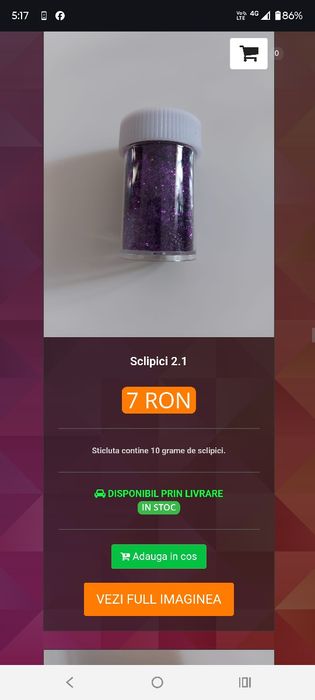 Sclipici, pentru handmade cu epoxy