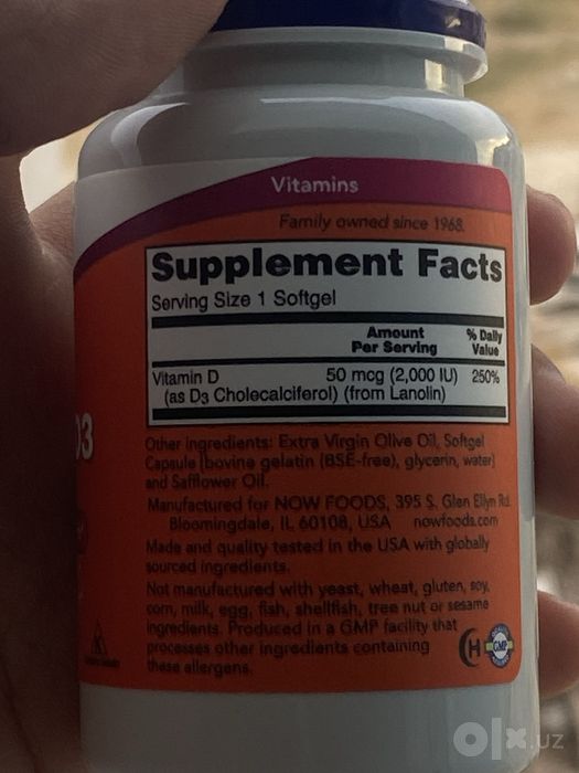 Vitamin D3 2,000 IU