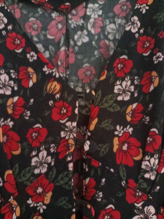 Salopetă lungă elegantă cu flori M